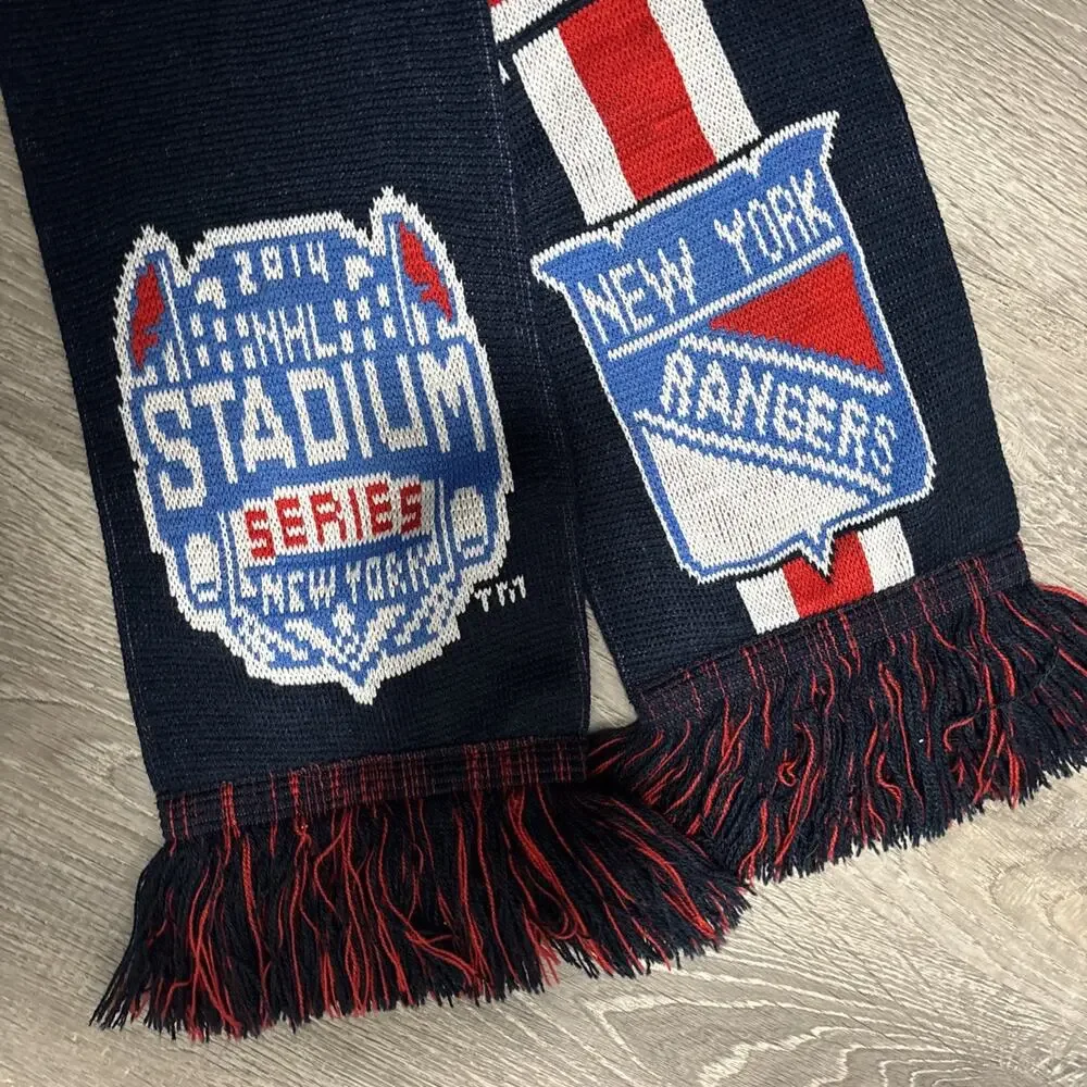 New York Rangers 2014 NHL Stadium Series Knit Scarf NY Reebok Nice